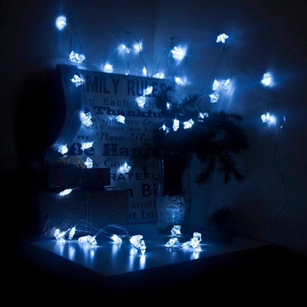 ALEKO 19.5 ft. 50-Light LED White Electric Powered String Lights