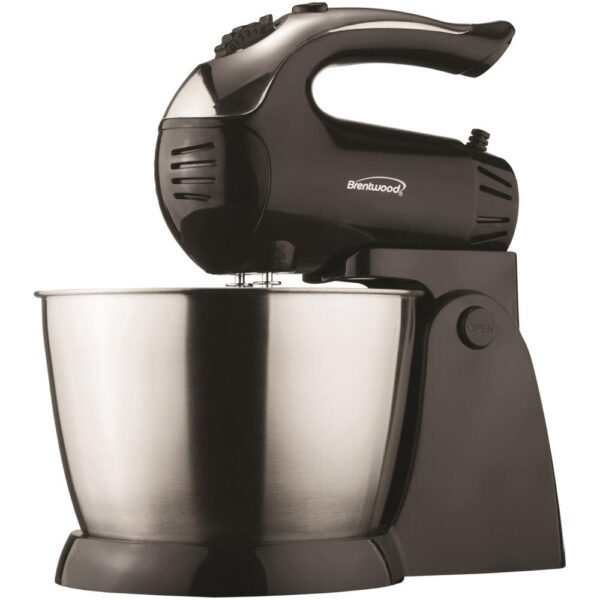 Brentwood 3 Qt. 5-Speed Stand Mixer with Steel Bowl
