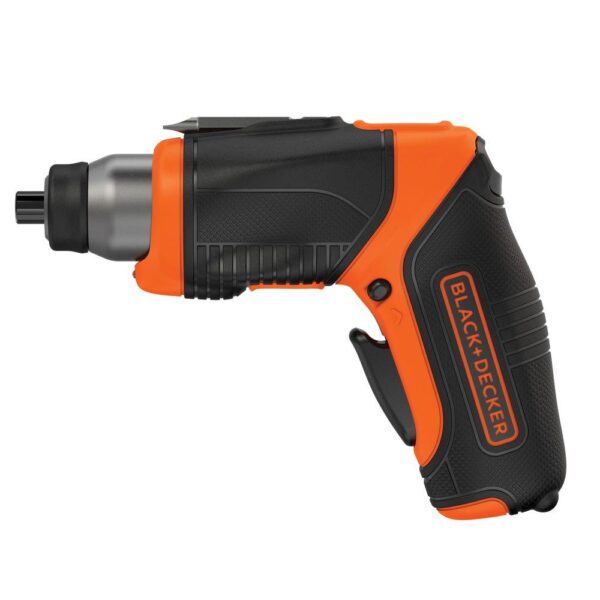 BLACK+DECKER 4-Volt MAX Lithium-Ion Cordless Rechargeable Pivot Screwdriver with Charger and Accessories