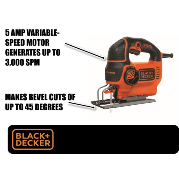 BLACK+DECKER 5 Amp Jig Saw with Curve Control