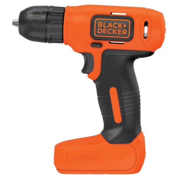 BLACK+DECKER 8-Volt MAX Lithium-Ion Cordless Rechargeable 3/8 in. Drill with Charger