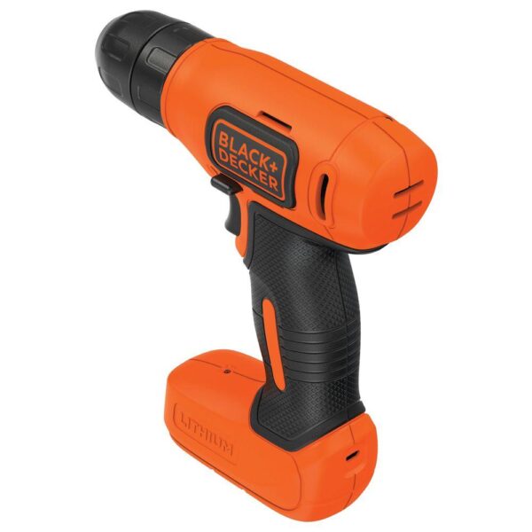 BLACK+DECKER 8-Volt MAX Lithium-Ion Cordless Rechargeable 3/8 in. Drill with Charger