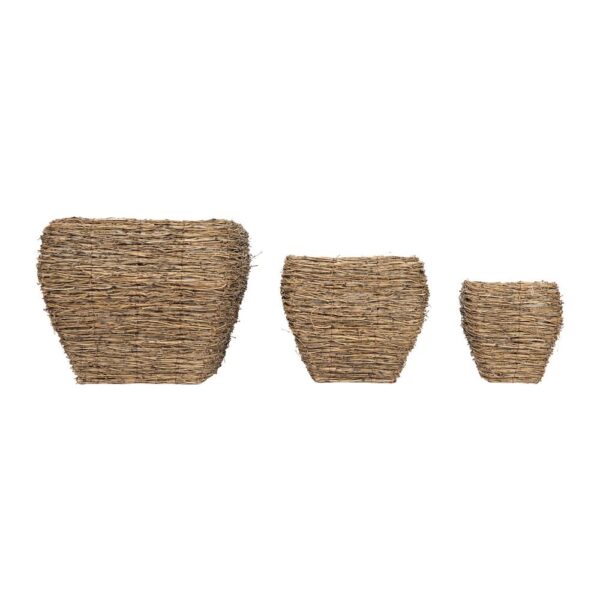 3R Studios Bamboo Branch Decorative Baskets with Clothespon Legs (Set of 3)