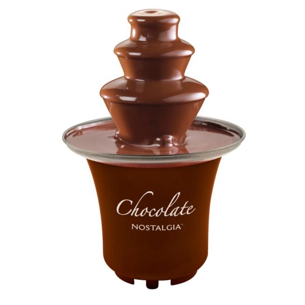 Nostalgia 3-Tier 0.5 lbs. Brown Chocolate Fondue Fountain