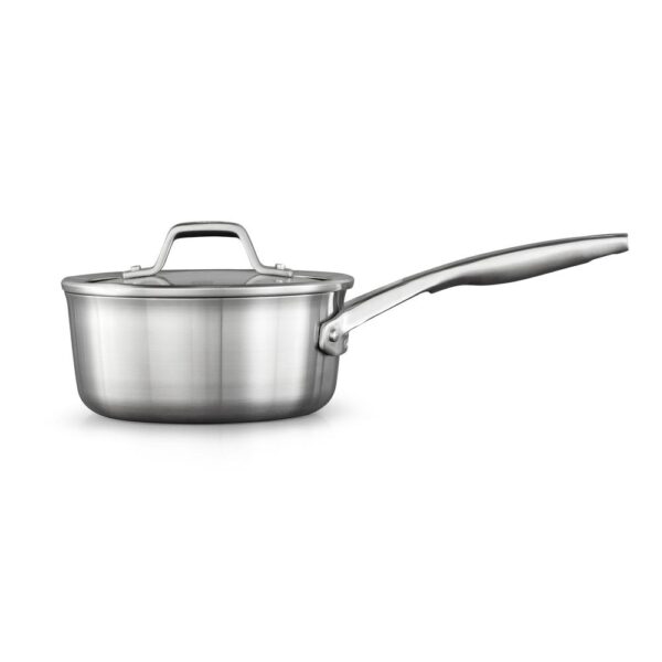 Calphalon Premier 1.5 qt. Stainless Steel Sauce Pan with Glass Lid
