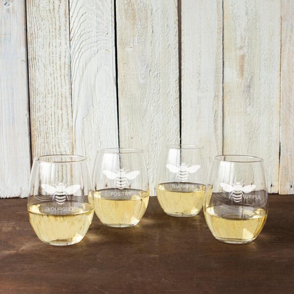 Cathy's Concepts 21 oz. Stemless Wine Glasses