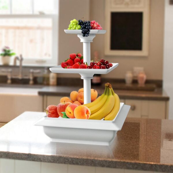 Chef Buddy 3-Tier Collapsible Dessert Stand with Self Storing Base
