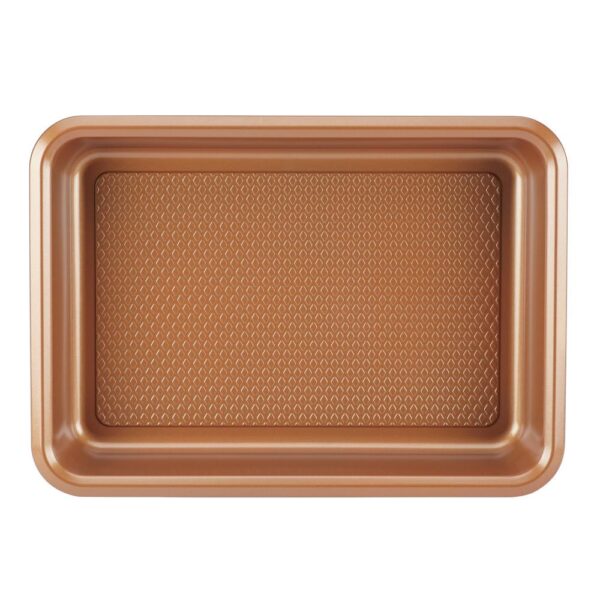Ayesha Curry 9 in. x 13 in. Copper Bakeware Covered Cake Pan