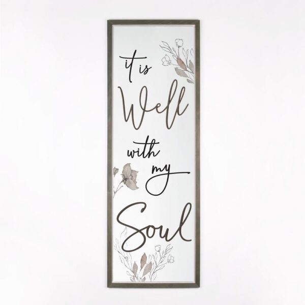 P Graham Dunn It is Well with my Soul Framed Individual Wood Wall Art