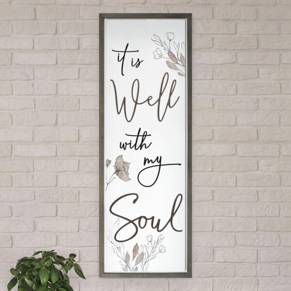 P Graham Dunn It is Well with my Soul Framed Individual Wood Wall Art
