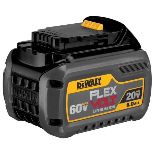 DEWALT FLEXVOLT 60-Volt MAX Cordless Brushless 4-1/2 in. Angle Grinder with Kickback Brake & (2) FLEXVOLT 6.0Ah Batteries