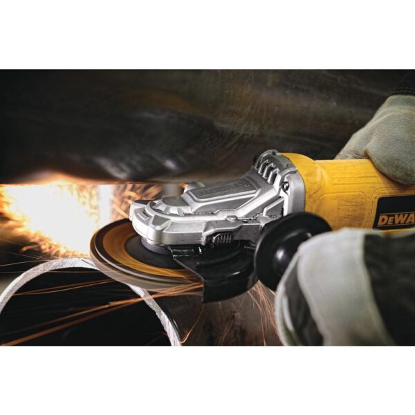 DEWALT 9 Amp Corded 4-1/2 in to 5 in. Flathead Small Angle Grinder