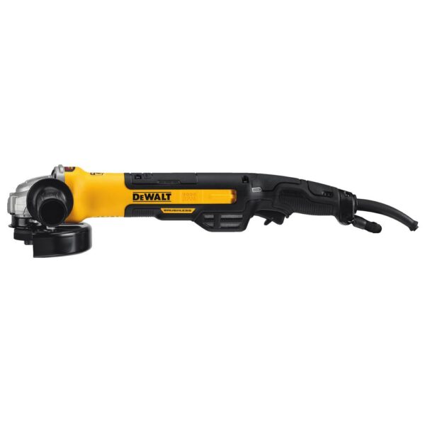 DEWALT 13 Amp Corded 5 in. to 6 in. Brushless Angle Grinder with Rat Tail