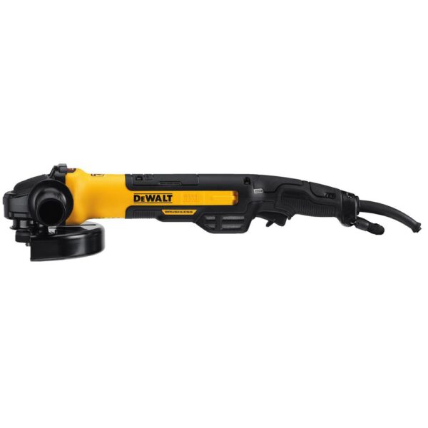 DEWALT 13-Amp Corded 7 in. Brushless Angle Grinder with Rat Tail