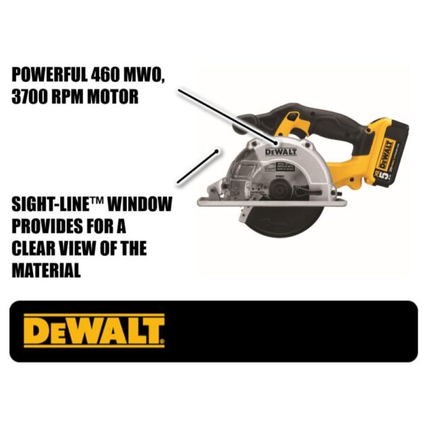 DEWALT 20-Volt MAX Cordless 5-1/2 in. Metal Cutting Circular Saw with (2) 20-Volt Batteries 5.0Ah