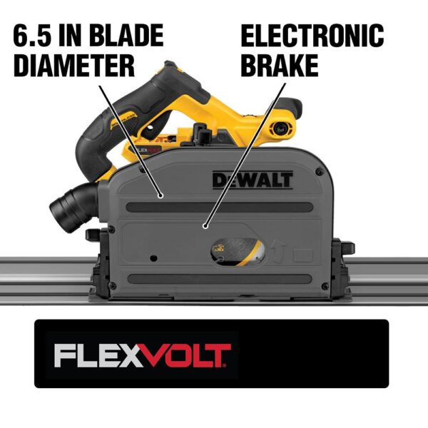 DEWALT FLEXVOLT 60-Volt MAX Cordless Brushless 6-1/2 in. Track Saw with (1) FLEXVOLT 6.0Ah Battery