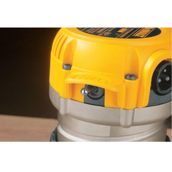 DEWALT 12 Amp Corded 2-1/4 Horsepower Electronic Variable Speed Fixed Base Router with Soft Start