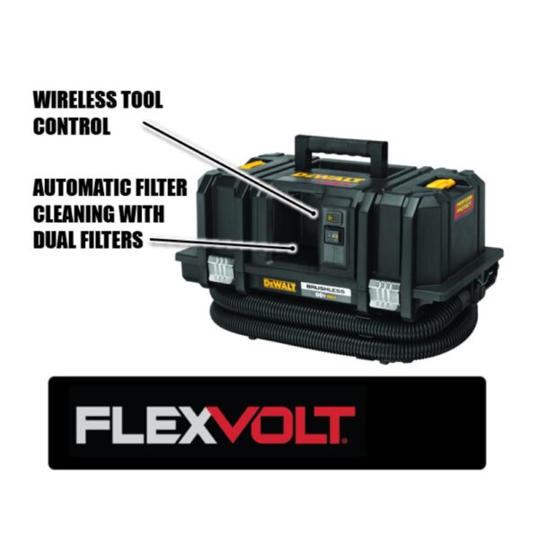 DEWALT FLEXVOLT 60-Volt Max Cordless Dust Extractor Kit (Tool Only)