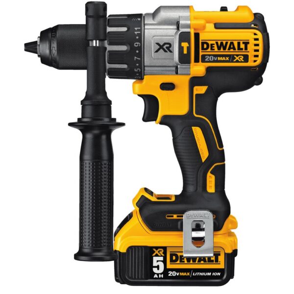 DEWALT 20-Volt MAX XR Cordless Brushless 3-Speed 1/2 in. Hammer Drill with (3) 20-Volt 5.0Ah Batteries & Charger