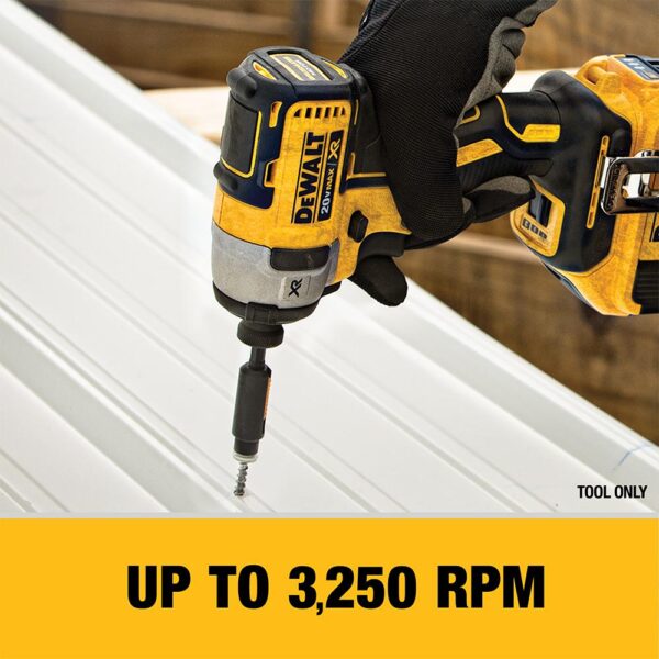 DEWALT 20-Volt MAX XR Cordless Brushless 3-Speed 1/4 in. Impact Driver with (2) 20-Volt 4.0Ah Batteries & Charger