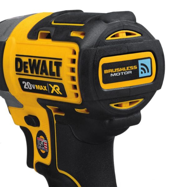 DEWALT 20-Volt MAX XR with Tool Connect Cordless Brushless 1/4 in. Impact Driver with (2) 20-Volt 2.0Ah Batteries & Charger