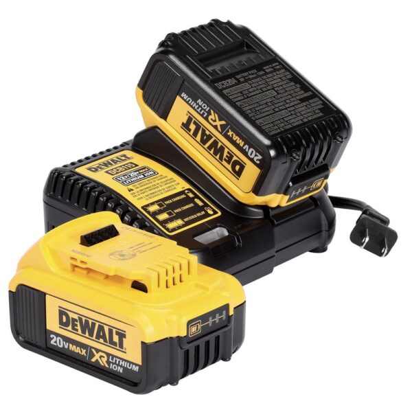 DEWALT 20-Volt MAX XR Cordless Brushless 3/8 in. Compact Impact Wrench with (2) 20-Volt 4.0Ah Batteries & Charger