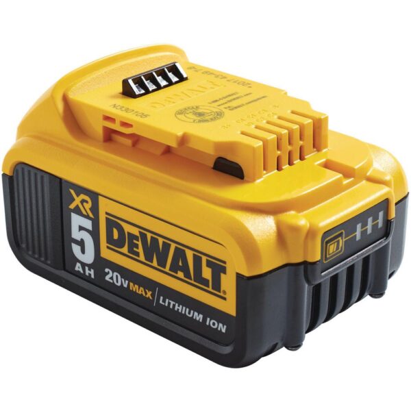 DEWALT 20-Volt MAX XR Cordless Brushless 1/2 in. Mid-Range Impact Wrench with Detent Pin Anvil & (1) 20-Volt 5.0Ah Battery