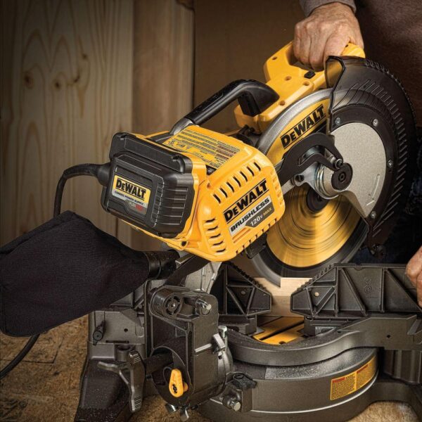 DEWALT FLEXVOLT 120-Volt MAX Lithium-Ion Cordless Brushless 12 in. Miter Saw with AC Adapter (Tool-Only)