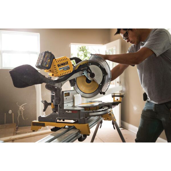 DEWALT FLEXVOLT 120-Volt MAX Lithium-Ion Cordless Brushless 12 in. Miter Saw with AC Adapter (Tool-Only)