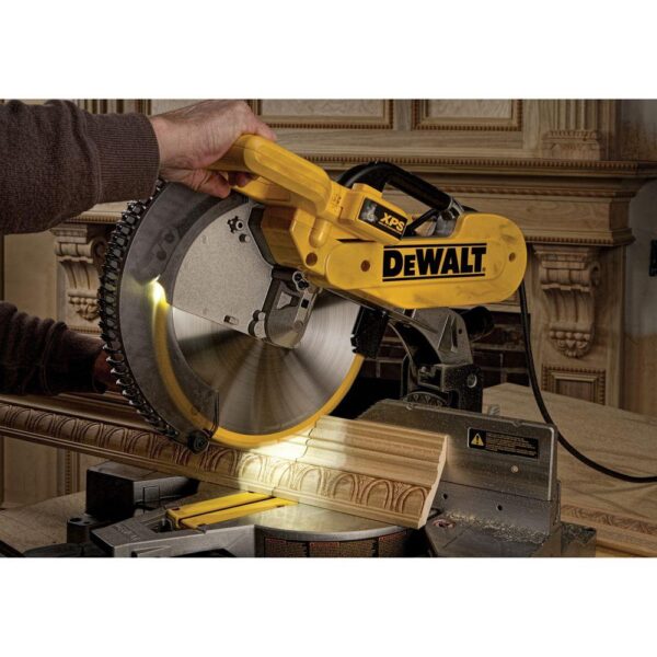 DEWALT 15 Amp Corded 12 in. Double-Bevel Compound Miter Saw with XPS Light