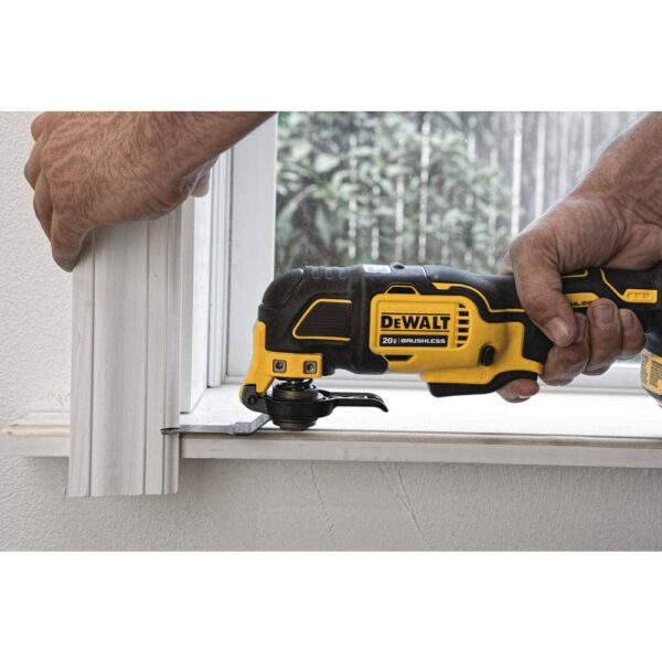 DEWALT ATOMIC 20-Volt MAX Cordless Brushless Oscillating Multi-Tool with (1) 20-Volt Battery 4.0Ah & Charger