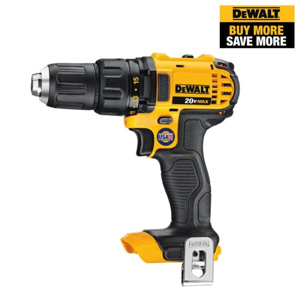 DEWALT 20-Volt MAX Cordless Compact 1/2 in. Drill/Drill Driver (Tool-Only)