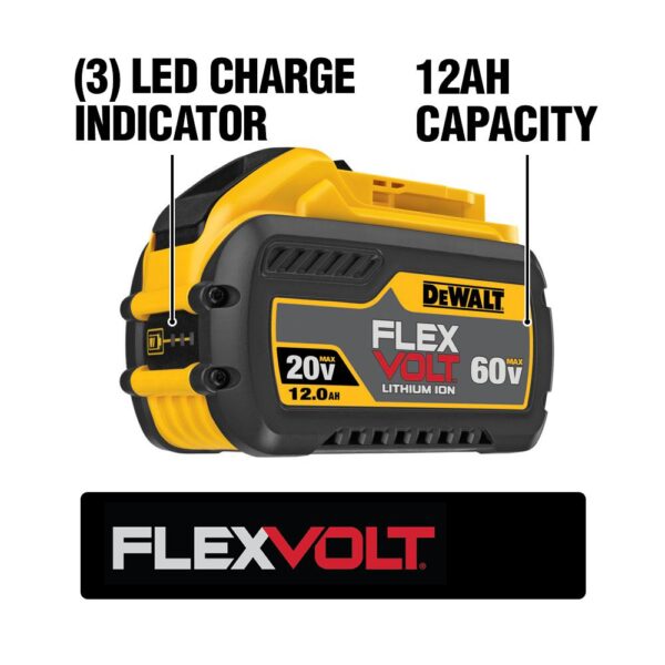 DEWALT FLEXVOLT 20-Volt/60-Volt MAX Lithium-Ion 12.0Ah Battery (2-Pack)