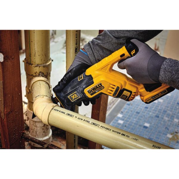 DEWALT 20-Volt MAX XR Cordless Brushless Compact Reciprocating Saw with (2) 20-Volt Batteries 5.0Ah & Charger
