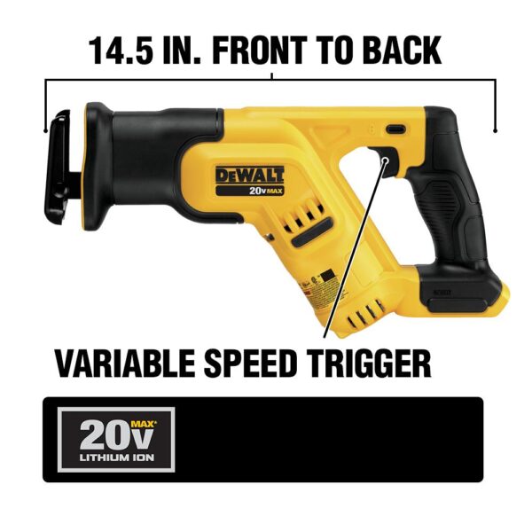 DEWALT 20-Volt MAX Cordless Compact Reciprocating Saw (Tool-Only)