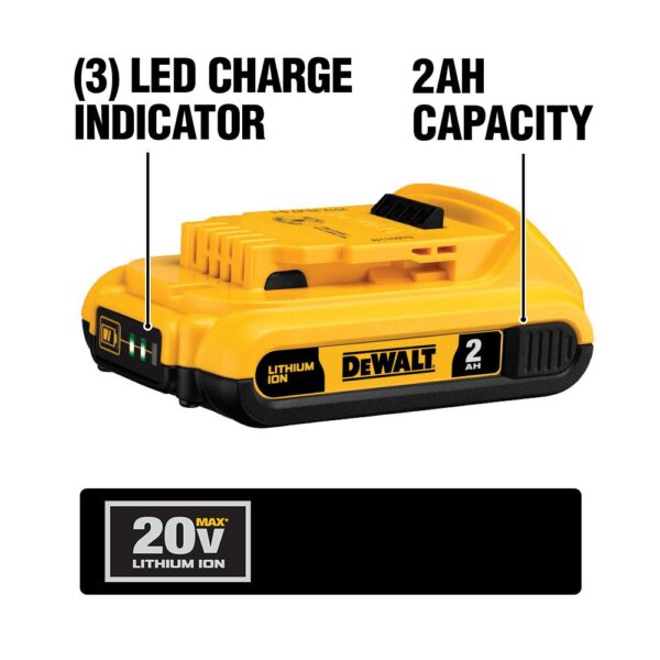 DEWALT 20-Volt MAX Cordless Compact Reciprocating Saw with (1) 20-Volt Battery 2.0Ah & Charger