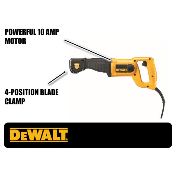 DEWALT 10-Amp Corded Variable Speed Reciprocating Saw