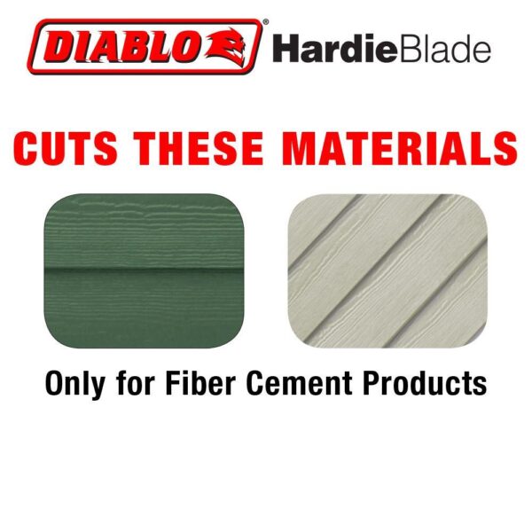 DIABLO 7-1/4 in. x 4-Teeth Polycrystalline Diamond (PCD) Tipped James Hardie/Fiber Cement Saw Blade