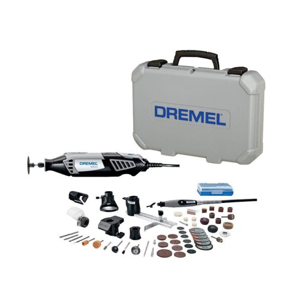Dremel 4000 Series 1.6 Amp Variable Speed Corded High Performance Rotary Tool Kit with 50 Accessories, 6 Attachments and Case