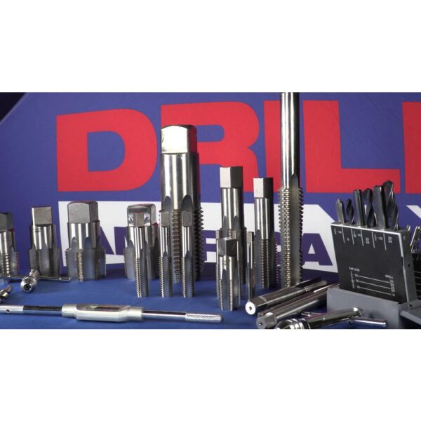 Drill America 1/2 in. -13 High Speed Steel Tap and 27/64 in. Drill Bit Set (2-Piece)