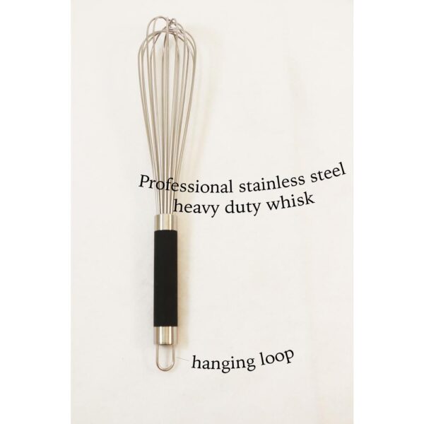 ExcelSteel 14 in. Professional Stainless Steel Heavy Duty Whisk