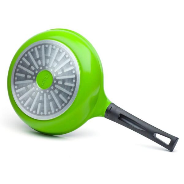 Ozeri Green Earth 12 in. Aluminum Ceramic Nonstick Frying Pan in Green with Bakelight Handle