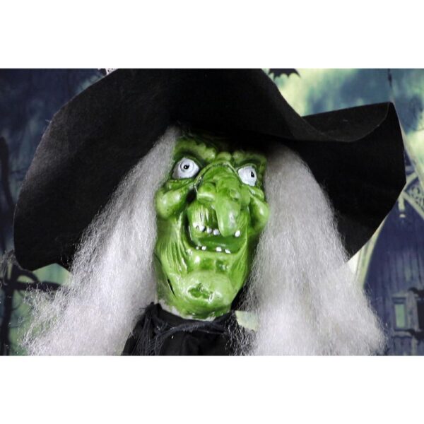 Haunted Hill Farm 6.5 ft. Animatronic Wicked Witch Halloween Prop