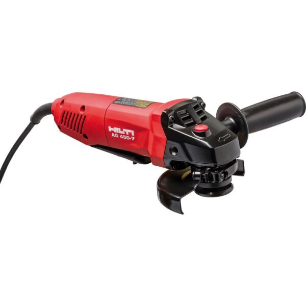 Hilti 7 Amp 120 Volt Corded 4.5 in. Angle Grinder AG 450-7D Including Diamond Cup Wheel and Grinding Hood