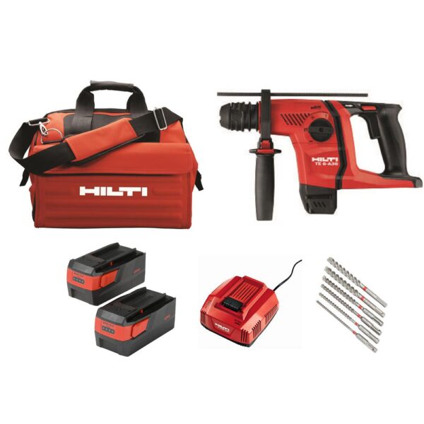 Hilti 36-Volt Lithium-Ion 1/2 in. SDS Plus Cordless Rotary Hammer TE 6-A36 Industrial Trade PKG