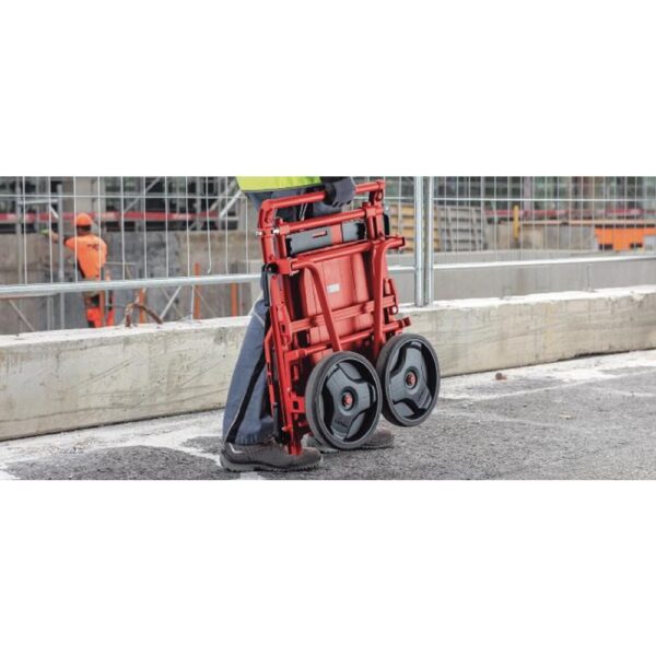 Hilti 330 lbs. Capacity Folding Hand Truck/Dolly with Straps and 3-Shelves