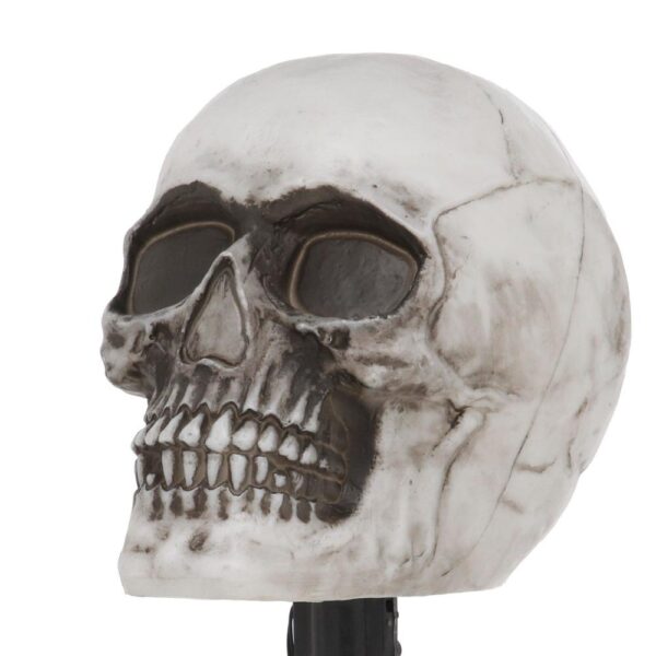 Home Accents Holiday 14.5 in. LED Scary Skull Pathway Markers with Timer (4-Pack)