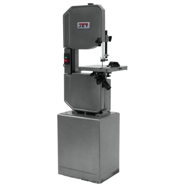 Jet 1 HP 14 In. Metalworking and Woodworking Vertical Band Saw with Closed Stand, 8-Speed, 115-Volt, J-8201K