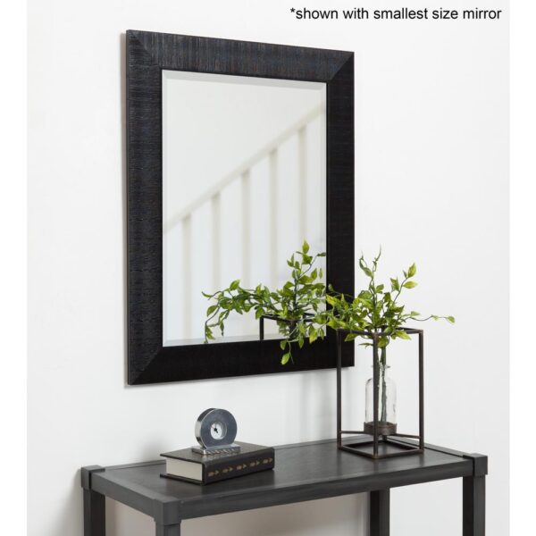 Kate and Laurel Large Rectangle Black Beveled Glass Contemporary Mirror (41.75 in. H x 29.75 in. W)