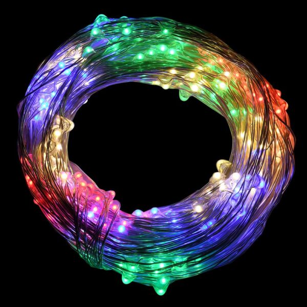 LUMABASE 300-Lights LED Multi-Color Electric Multi-Strand Fairy String Lights